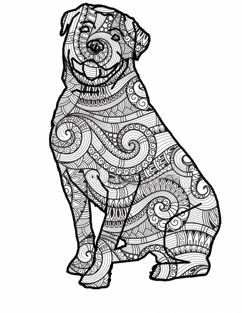 Free Printable Rottweiler Coloring Pages
